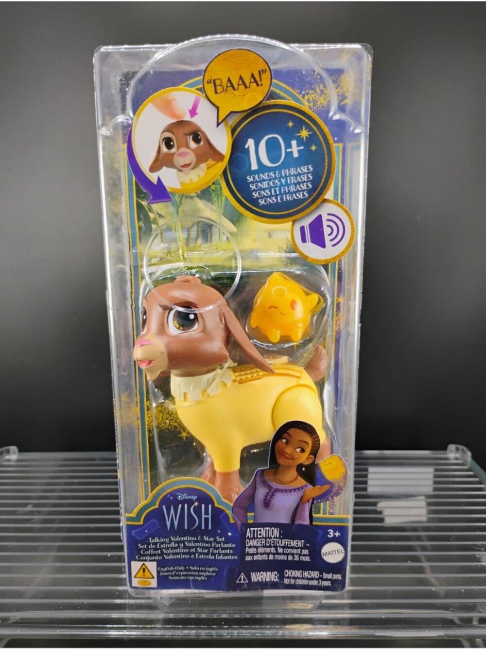 Disney Wish Talking Valentino & Star Toy Set By Mattel